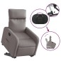 vidaXL Relaxsessel mit Aufstehhilfe Taupe Stoff vidaXL Relaxsessel mit Aufstehhilfe Taupe Stoff