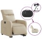 vidaXL Relaxsessel mit Aufstehhilfe Elektrisch Creme Stoff vidaXL Relaxsessel mit Aufstehhilfe Elektrisch Creme Stoff