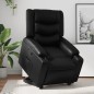 vidaXL Relaxsessel mit Aufstehhilfe Schwarz Kunstleder vidaXL Relaxsessel mit Aufstehhilfe Schwarz Kunstleder