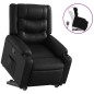vidaXL Relaxsessel mit Aufstehhilfe Schwarz Kunstleder vidaXL Relaxsessel mit Aufstehhilfe Schwarz Kunstleder