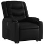 vidaXL Relaxsessel mit Aufstehhilfe Schwarz Kunstleder vidaXL Relaxsessel mit Aufstehhilfe Schwarz Kunstleder