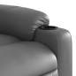 vidaXL Massagesessel mit Aufstehhilfe Grau Kunstleder vidaXL Massagesessel mit Aufstehhilfe Grau Kunstleder