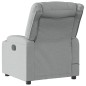 vidaXL Massagesessel Elektrisch Hellgrau Stoff vidaXL Massagesessel Elektrisch Hellgrau Stoff
