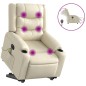 vidaXL Massagesessel mit Aufstehhilfe Elektrisch Creme Kunstleder vidaXL Massagesessel mit Aufstehhilfe Elektrisch Creme Kunstleder