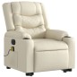 vidaXL Massagesessel mit Aufstehhilfe Elektrisch Creme Kunstleder vidaXL Massagesessel mit Aufstehhilfe Elektrisch Creme Kunstleder