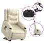 vidaXL Massagesessel mit Aufstehhilfe Elektrisch Creme Kunstleder vidaXL Massagesessel mit Aufstehhilfe Elektrisch Creme Kunstleder