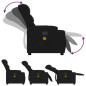 vidaXL Massagesessel Elektrisch Schwarz Stoff vidaXL Massagesessel Elektrisch Schwarz Stoff