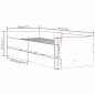 vidaXL Bett mit Schubladen Räuchereiche 75x190 cm vidaXL Bett mit Schubladen Räuchereiche 75x190 cm