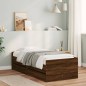 vidaXL Bett mit Schubladen Braun Eiche-Optik 75x190 cm vidaXL Bett mit Schubladen Braun Eiche-Optik 75x190 cm