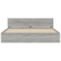 vidaXL Bettgestell mit Kopfteil Grau Sonoma 180x200 cm vidaXL Bettgestell mit Kopfteil Grau Sonoma 180x200 cm