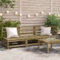 vidaXL Gartensofa 3-Sitzer Kiefernholz Imprägniert vidaXL Gartensofa 3-Sitzer Kiefernholz Imprägniert