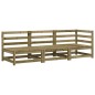 vidaXL Gartensofa 3-Sitzer Kiefernholz Imprägniert vidaXL Gartensofa 3-Sitzer Kiefernholz Imprägniert