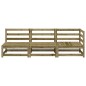 vidaXL Gartensofa 3-Sitzer Kiefernholz Imprägniert vidaXL Gartensofa 3-Sitzer Kiefernholz Imprägniert