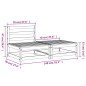 vidaXL Gartensofa ohne Armlehnen mit Hocker Kiefernholz Imprägniert vidaXL Gartensofa ohne Armlehnen mit Hocker Kiefernholz Imprägniert
