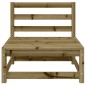 vidaXL Gartensofa ohne Armlehnen mit Hocker Kiefernholz Imprägniert vidaXL Gartensofa ohne Armlehnen mit Hocker Kiefernholz Imprägniert