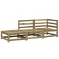 vidaXL Gartensofa mit Hocker 2-Sitzer Kiefernholz Imprägniert vidaXL Gartensofa mit Hocker 2-Sitzer Kiefernholz Imprägniert