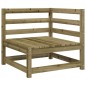 vidaXL Gartensofa mit Hocker 2-Sitzer Kiefernholz Imprägniert vidaXL Gartensofa mit Hocker 2-Sitzer Kiefernholz Imprägniert