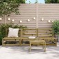 vidaXL Gartensofas ohne Armlehnen 3 Stk. 70x70x67 cm Kiefernholz vidaXL Gartensofas ohne Armlehnen 3 Stk. 70x70x67 cm Kiefernholz