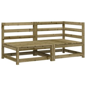 vidaXL Gartensofa 2-Sitzer Kiefernholz Imprägniert