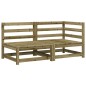 vidaXL Gartensofa 2-Sitzer Kiefernholz Imprägniert vidaXL Gartensofa 2-Sitzer Kiefernholz Imprägniert