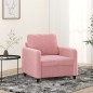 vidaXL Sessel Rosa 60 cm Samt vidaXL Sessel Rosa 60 cm Samt