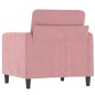 vidaXL Sessel Rosa 60 cm Samt vidaXL Sessel Rosa 60 cm Samt