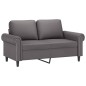 vidaXL 2-Sitzer-Sofa Grau 120 cm Kunstleder vidaXL 2-Sitzer-Sofa Grau 120 cm Kunstleder