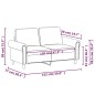 vidaXL 2-Sitzer-Sofa Grau 120 cm Kunstleder vidaXL 2-Sitzer-Sofa Grau 120 cm Kunstleder