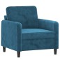 vidaXL Sessel Blau 60 cm Samt vidaXL Sessel Blau 60 cm Samt