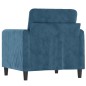 vidaXL Sessel Blau 60 cm Samt vidaXL Sessel Blau 60 cm Samt