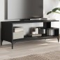 vidaXL TV-Schrank Schwarz 102x40x41 cm Holzwerkstoff und Stahl vidaXL TV-Schrank Schwarz 102x40x41 cm Holzwerkstoff und Stahl
