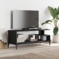 vidaXL TV-Schrank Schwarz 102x40x41 cm Holzwerkstoff und Stahl vidaXL TV-Schrank Schwarz 102x40x41 cm Holzwerkstoff und Stahl