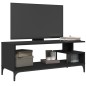vidaXL TV-Schrank Schwarz 102x40x41 cm Holzwerkstoff und Stahl vidaXL TV-Schrank Schwarz 102x40x41 cm Holzwerkstoff und Stahl