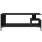 vidaXL TV-Schrank Schwarz 102x40x41 cm Holzwerkstoff und Stahl vidaXL TV-Schrank Schwarz 102x40x41 cm Holzwerkstoff und Stahl