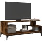 vidaXL TV-Schrank Räuchereiche 102x40x41 cm Holzwerkstoff und Stahl vidaXL TV-Schrank Räuchereiche 102x40x41 cm Holzwerkstoff und Stahl