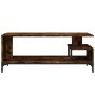 vidaXL TV-Schrank Räuchereiche 102x40x41 cm Holzwerkstoff und Stahl vidaXL TV-Schrank Räuchereiche 102x40x41 cm Holzwerkstoff und Stahl
