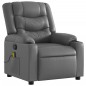 vidaXL Massagesessel Grau Kunstleder vidaXL Massagesessel Grau Kunstleder