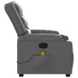 vidaXL Massagesessel Grau Kunstleder vidaXL Massagesessel Grau Kunstleder