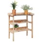 vidaXL Pflanztisch mit Ablagen 78x38x82,5 cm Massivholz Tanne vidaXL Pflanztisch mit Ablagen 78x38x82,5 cm Massivholz Tanne