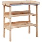 vidaXL Pflanztisch mit Ablagen 78x38x82,5 cm Massivholz Tanne vidaXL Pflanztisch mit Ablagen 78x38x82,5 cm Massivholz Tanne