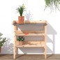 vidaXL Pflanztisch mit Ablagen 78x38x82,5 cm Massivholz Tanne vidaXL Pflanztisch mit Ablagen 78x38x82,5 cm Massivholz Tanne