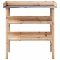 vidaXL Pflanztisch mit Ablagen 78x38x82,5 cm Massivholz Tanne vidaXL Pflanztisch mit Ablagen 78x38x82,5 cm Massivholz Tanne