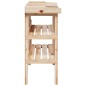 vidaXL Pflanztisch mit Ablagen 78x38x82,5 cm Massivholz Tanne vidaXL Pflanztisch mit Ablagen 78x38x82,5 cm Massivholz Tanne