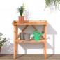 vidaXL Pflanztisch mit Ablage Braun 78x38x82,5 cm Massivholz Tanne vidaXL Pflanztisch mit Ablage Braun 78x38x82,5 cm Massivholz Tanne