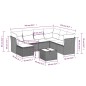 vidaXL 8-tlg. Garten-Sofagarnitur mit Kissen Schwarz Poly Rattan vidaXL 8-tlg. Garten-Sofagarnitur mit Kissen Schwarz Poly Rattan