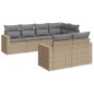 vidaXL 7-tlg. Garten-Sofagarnitur mit Kissen Beige Poly Rattan vidaXL 7-tlg. Garten-Sofagarnitur mit Kissen Beige Poly Rattan