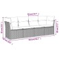 vidaXL 4-tlg. Garten-Sofagarnitur mit Kissen Schwarz Poly Rattan vidaXL 4-tlg. Garten-Sofagarnitur mit Kissen Schwarz Poly Rattan