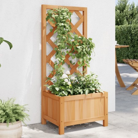 vidaXL Pflanzkübel mit Spalier Braun Massivholz Tanne