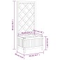 vidaXL Pflanzkübel mit Spalier Braun Massivholz Tanne vidaXL Pflanzkübel mit Spalier Braun Massivholz Tanne