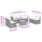 vidaXL 8-tlg. Garten-Sofagarnitur mit Kissen Schwarz Poly Rattan vidaXL 8-tlg. Garten-Sofagarnitur mit Kissen Schwarz Poly Rattan